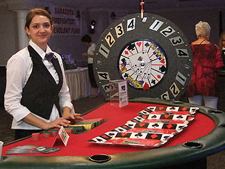 Poker, Blackjack, Craps, Roulette, Slots, Photo Booth, DJs